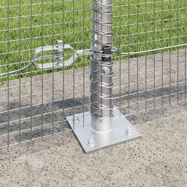Hitsattu metalliverkkoaita betoni-juurella 100 x 0,5 m Hopea