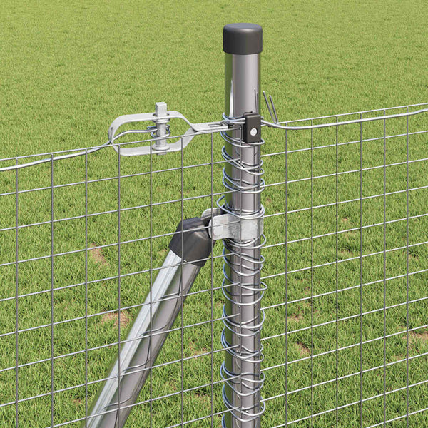 Hitsattu metalliverkkoaita betoni-juurella 100 x 0,8 m Hopea