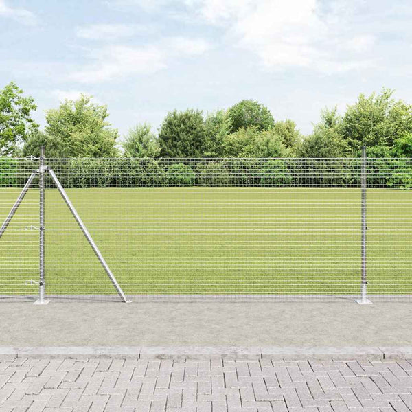 Hitsattu metalliverkkoaita betoni-juurella 100 x 0,8 m Hopea