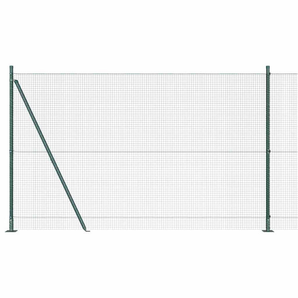 Hitsattu metalliverkkoaita betoni-juurella 10 x 1,4 m Vihreä
