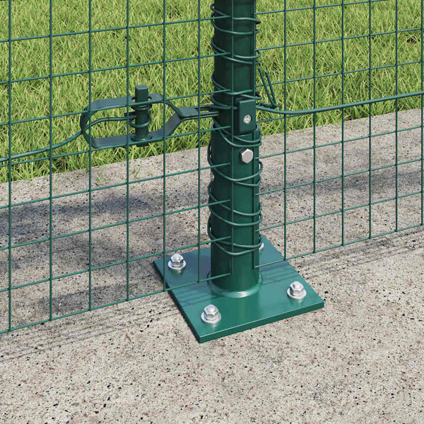 Hitsattu metalliverkkoaita betoni-juurella 25 x 1 m Vihreä