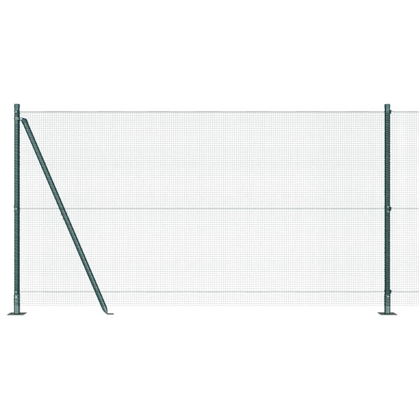 Hitsattu metalliverkkoaita betoni-juurella 25 x 1,2 m Vihreä