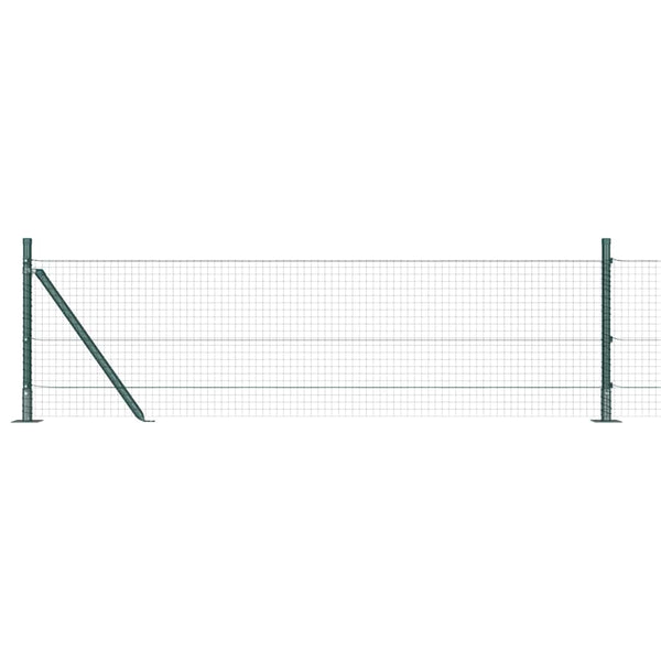 Hitsattu metalliverkkoaita betoni-juurella 50 x 0,4 m Vihreä