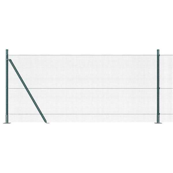 Hitsattu metalliverkkoaita betoni-juurella 50 x 0,8 m Vihreä