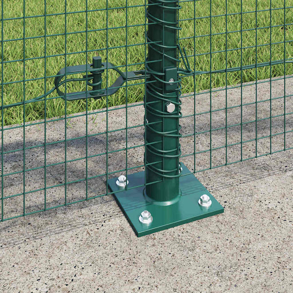 Hitsattu metalliverkkoaita betoni-juurella 50 x 0,8 m Vihreä