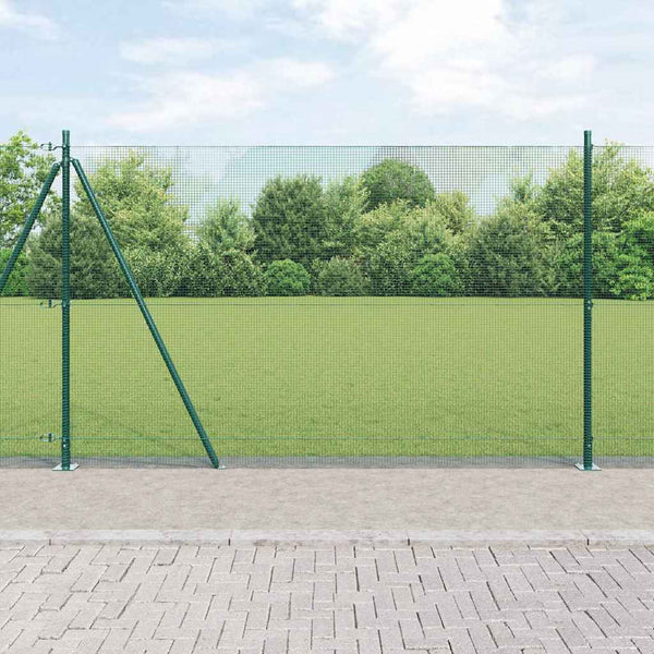 Hitsattu metalliverkkoaita betoni-juurella 50 x 1,4 m Vihreä