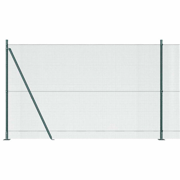 Hitsattu metalliverkkoaita betoni-juurella 50 x 1,4 m Vihreä