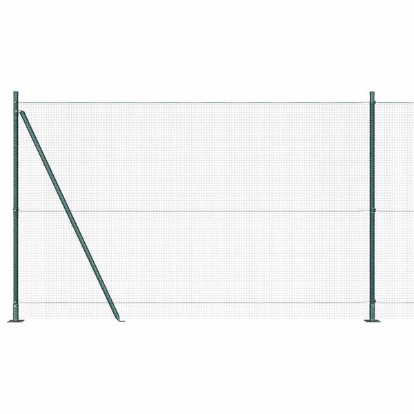 Hitsattu metalliverkkoaita betoni-juurella 50 x 1,5 m Vihreä