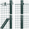 Hitsattu metalliverkkoaita betoni-juurella 100 x 0,4 m Vihreä