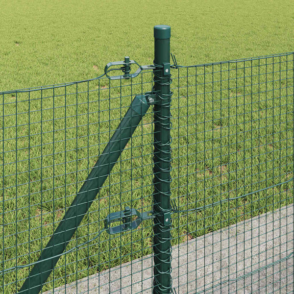 Hitsattu metalliverkkoaita betoni-juurella 100 x 0,5 m Vihreä