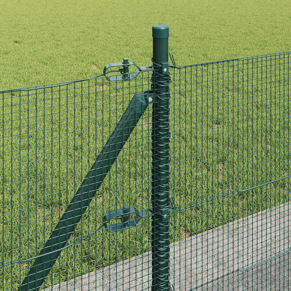 Hitsattu metalliverkkoaita betoni-juurella 100 x 0,6 m Vihreä