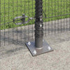 Hitsattu metalliverkkoaita betoni-juurella 10 x 1,2 m Harmaa