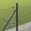 Hitsattu metalliverkkoaita betoni-juurella 25 x 0,4 m Harmaa