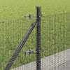Hitsattu metalliverkkoaita betoni-juurella 25 x 0,5 m Harmaa