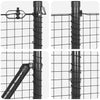 Hitsattu metalliverkkoaita betoni-juurella 25 x 1,2 m Harmaa