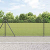 Hitsattu metalliverkkoaita betoni-juurella 25 x 1,5 m Harmaa