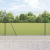 Hitsattu metalliverkkoaita betoni-juurella 25 x 1,6 m Harmaa