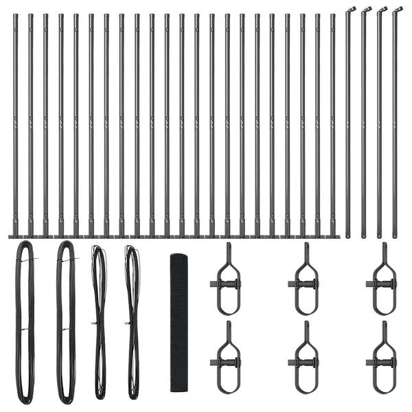 Hitsattu metalliverkkoaita betoni-juurella 50 x 1,2 m Harmaa
