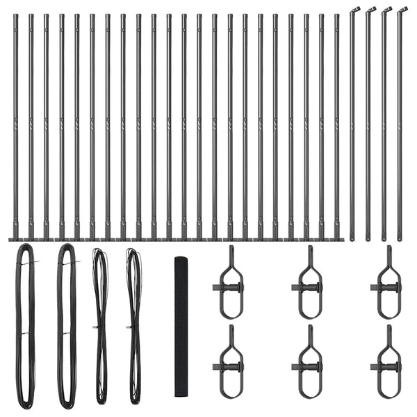 Hitsattu metalliverkkoaita betoni-juurella 50 x 1,5 m Harmaa