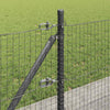 Hitsattu metalliverkkoaita betoni-juurella 100 x 0,6 m Harmaa