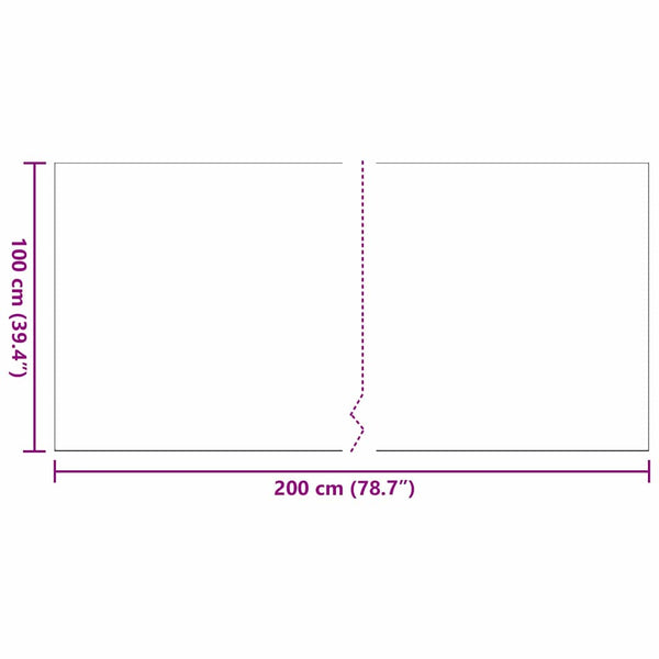 Keinoruohot 200 x 100 x 4 cm PP & PE
