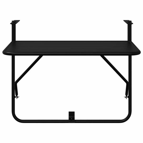 Ripustettava parvekepöytä Musta 60 x 39 x 65 cm Teräs