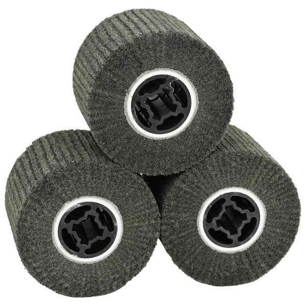 Hiontarullat 3 kpl Musta 12 x 12 x 10 cm Synteettinen kuitu