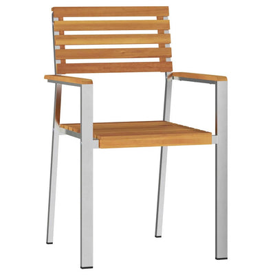 Ruskea puutarhan tuoli Leomara 56x54.5x87cm (4 pcs, akaasiapuu)