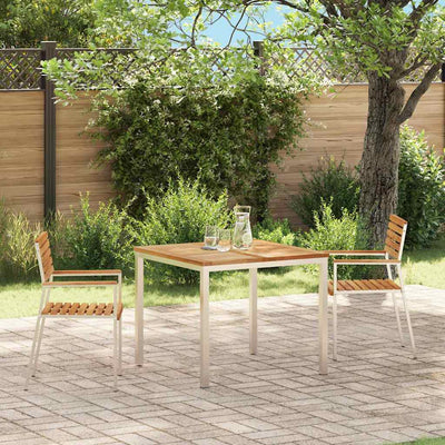 Ruskea puutarhan tuoli Owhaish 56x54.5x87cm (2 pcs, tiikki)