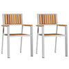 Ruskea puutarhan tuoli Mikael 56x54.5x87cm (2 pcs, akaasiapuu)