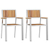 Ruskea puutarhan tuoli Mikael 56x54.5x87cm (2 pcs, akaasiapuu)