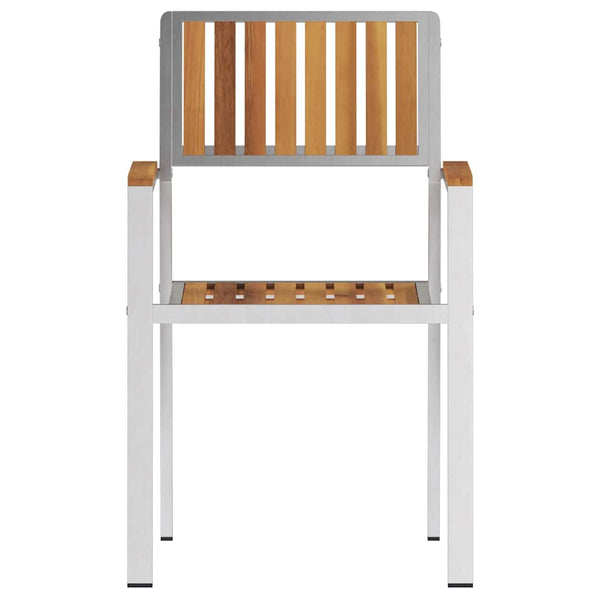 Ruskea puutarhan tuoli Mikael 56x54.5x87cm (2 pcs, akaasiapuu)