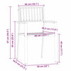 Ruskea puutarhan tuoli Mikael 56x54.5x87cm (2 pcs, akaasiapuu)