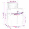 Ruskea puutarhan tuoli Mavra 56x54.5x87cm (4 pcs, akaasiapuu)