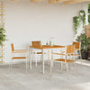 Ruskea puutarhan tuoli Curchel 56x54.5x87cm (4 pcs, tiikki)