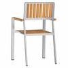 Ruskea puutarhan tuoli Curchel 56x54.5x87cm (4 pcs, tiikki)