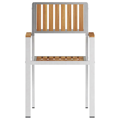 Ruskea puutarhan tuoli Curchel 56x54.5x87cm (4 pcs, tiikki)