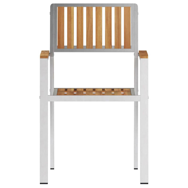 Ruskea puutarhan tuoli Curchel 56x54.5x87cm (4 pcs, tiikki)