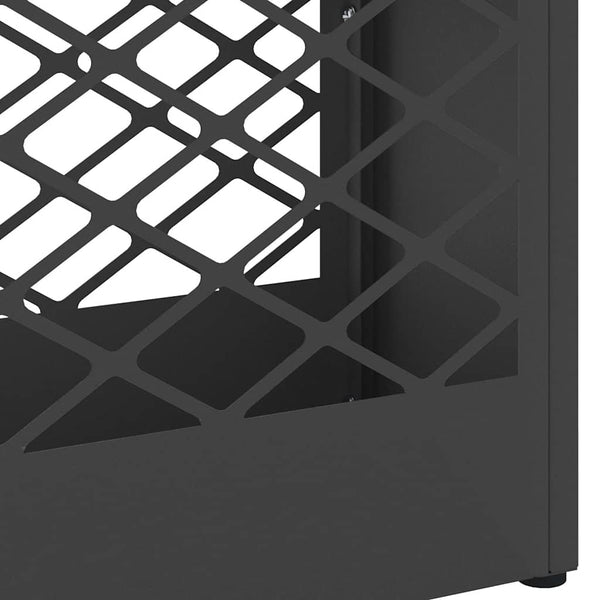 Sateenvarjoteline Musta 28 x 12 x 41 cm Teräs