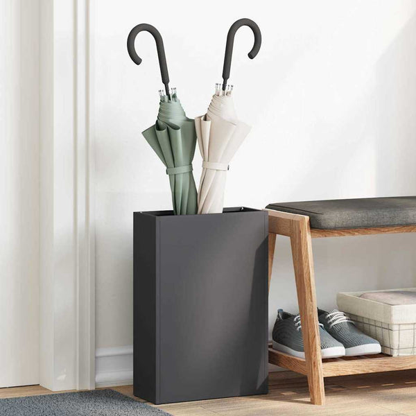 Sateenvarjoteline Musta 28 x 12 x 41 cm Teräs