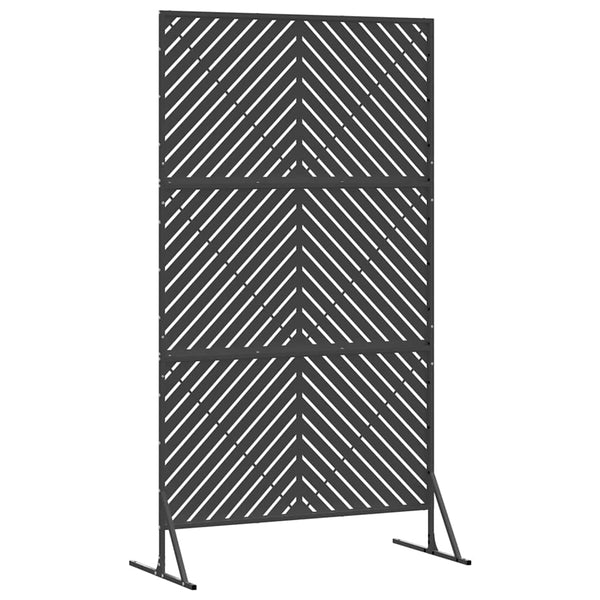Yksityisyysnäyttö 100 x 50 x 180 cm Teräs Musta