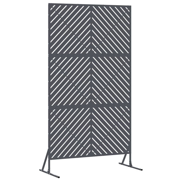 Yksityisyysnäyttö 100 x 50 x 180 cm Teräs Antrasiitti