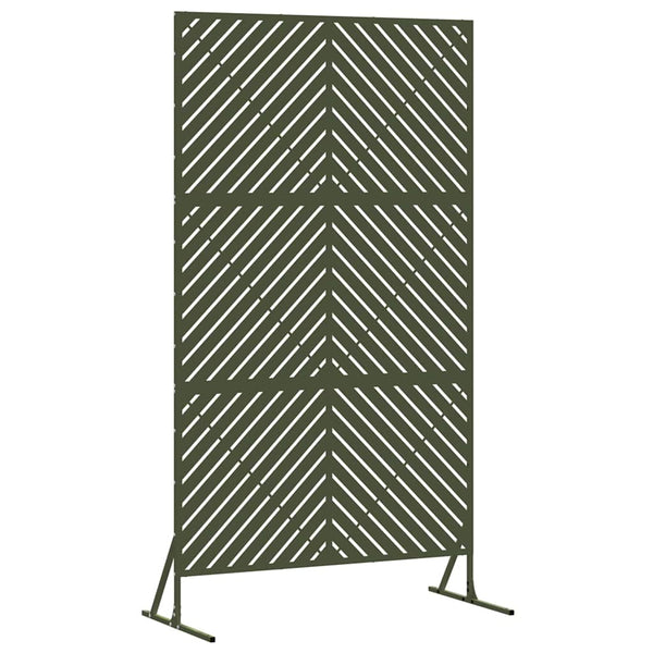 Yksityisyysnäyttö 100 x 50 x 180 cm Teräs Oliivinvihreä
