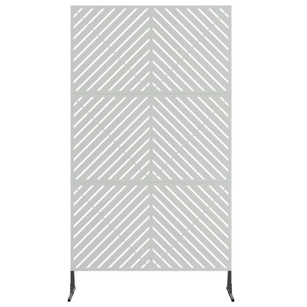 Yksityisyysnäyttö 100 x 50 x 180 cm Galvanoitu teräs Hopea