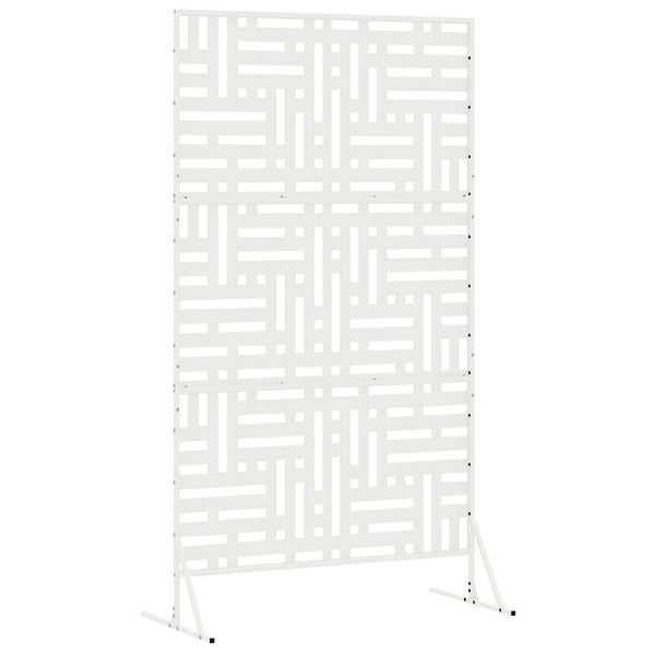 Yksityisyysnäyttö 100 x 50 x 180 cm Teräs valkoinen