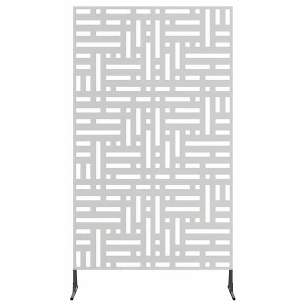 Yksityisyysnäyttö 100 x 50 x 180 cm Galvanoitu teräs Hopea