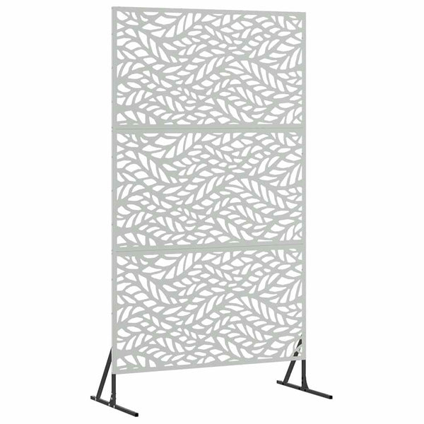 Yksityisyysnäyttö 100 x 50 x 180 cm Galvanoitu teräs Hopea