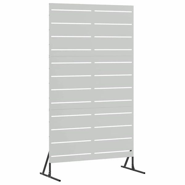 Yksityisyysnäyttö 100 x 50 x 180 cm Galvanoitu teräs Hopea