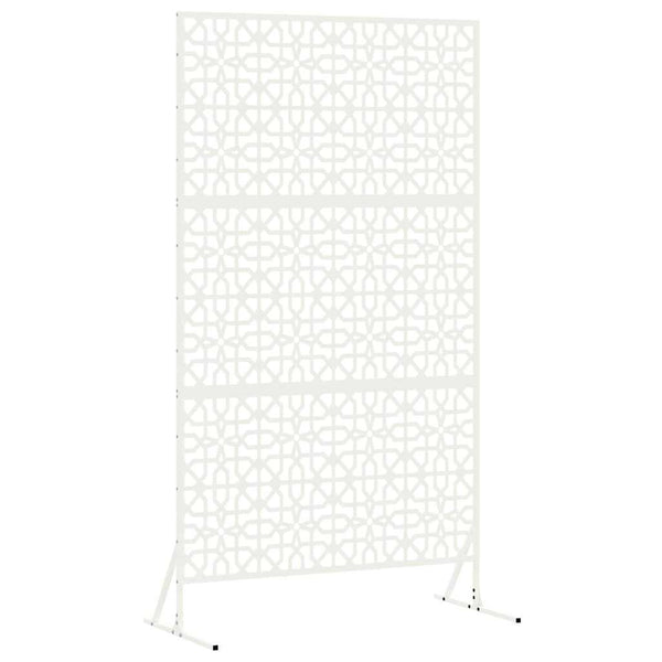 Yksityisyysnäyttö 100 x 50 x 180 cm Teräs valkoinen