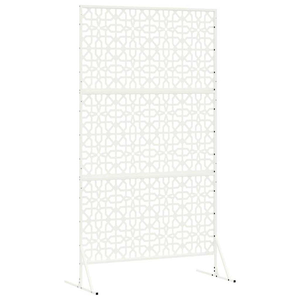 Yksityisyysnäyttö 100 x 50 x 180 cm Teräs valkoinen